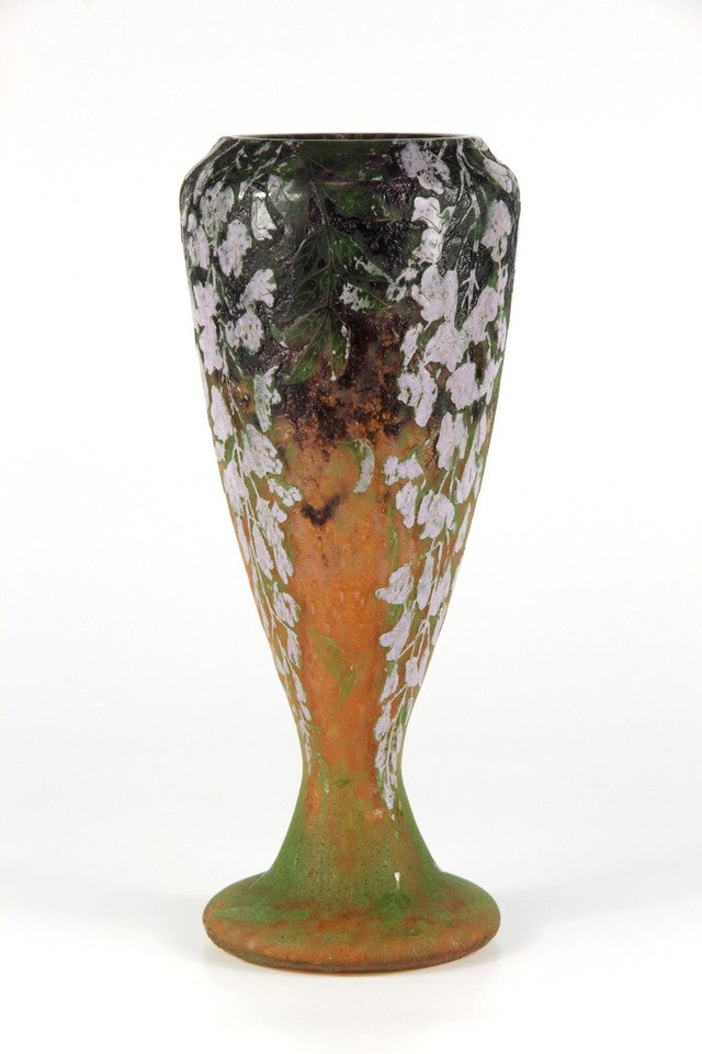 ドーム兄弟『ドームナンシー』 藤の花の花瓶  アールヌーボー時代の作品
