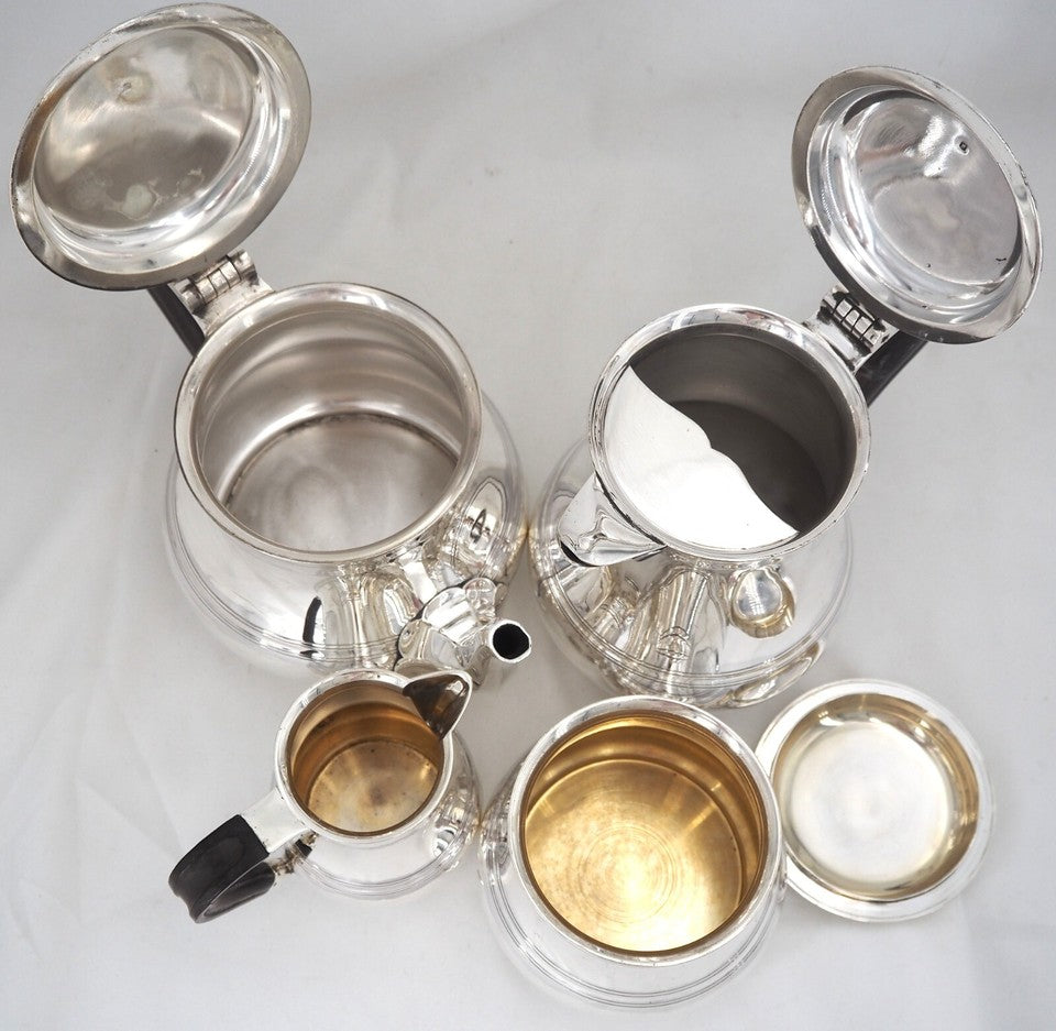 ピュイフォルカ ティー/コーヒーセット 4点セット 純銀製「ミネルヴァ」