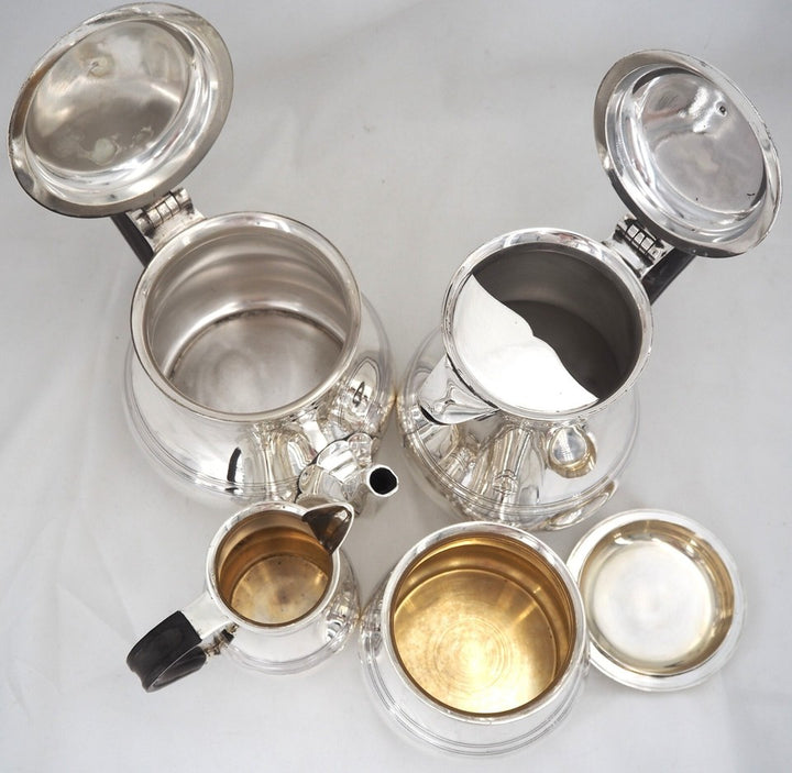 ピュイフォルカ ティー/コーヒーセット 4点セット 純銀製「ミネルヴァ」