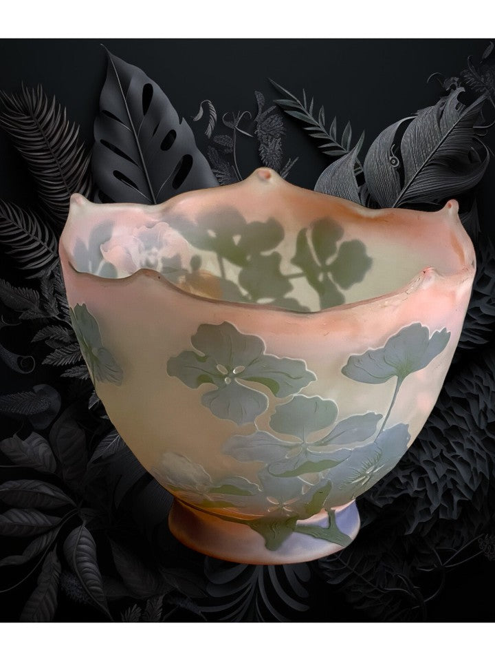 エミール・ガレ  1898-1904年頃の作品 紫陽花の花瓶 アール・ヌーヴォー時代