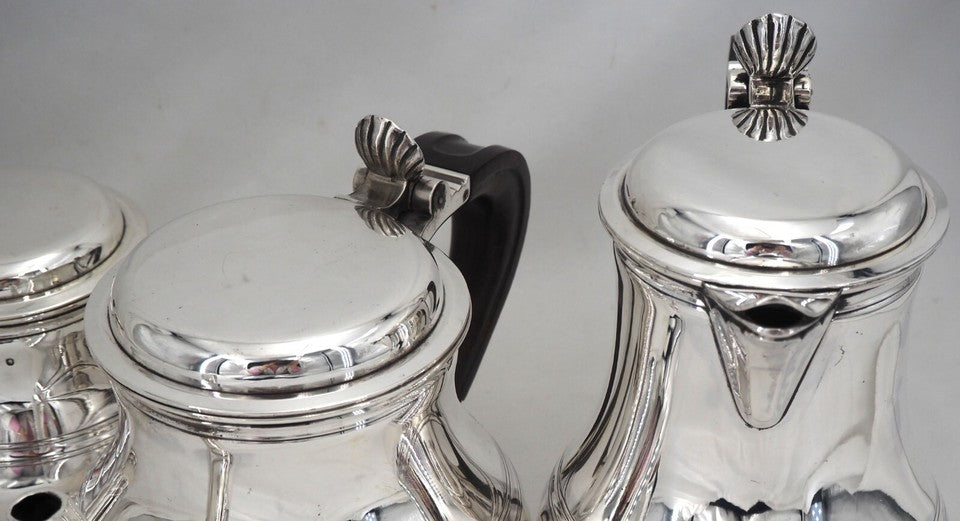ピュイフォルカ ティー/コーヒーセット 4点セット 純銀製「ミネルヴァ」