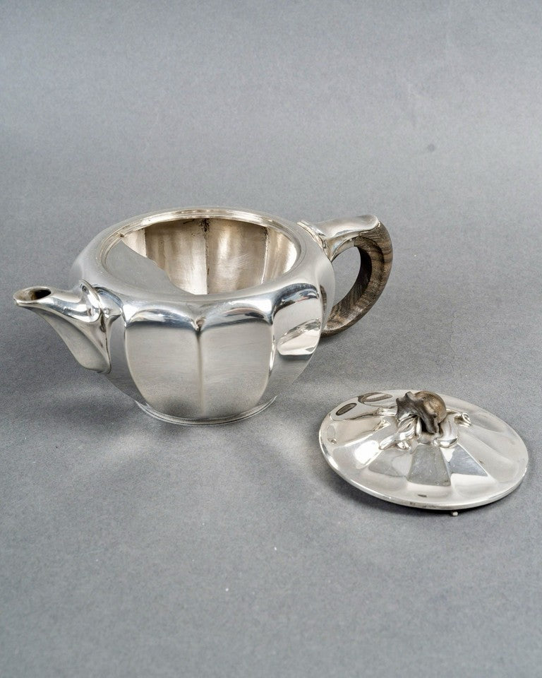 アール・ヌーヴォー様式の銀製ティー・コーヒーセット ジャン・ピュイフォルカ