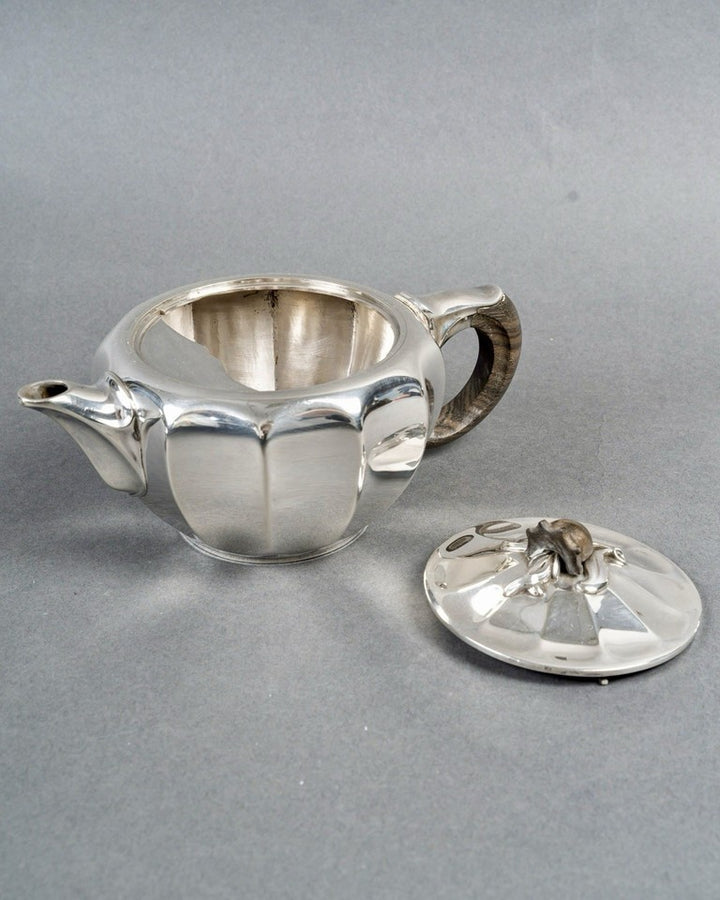 アール・ヌーヴォー様式の銀製ティー・コーヒーセット ジャン・ピュイフォルカ