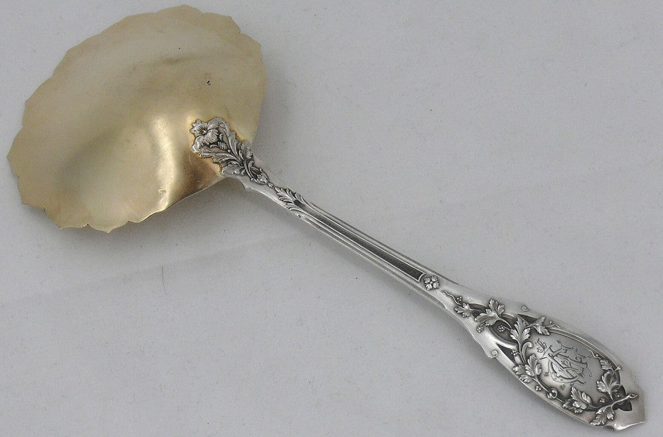 ピュイフォルカ「Feuillage」アール・ヌーヴォーモデル、ストロベリーシェイパー、ミネルヴァ製純銀製