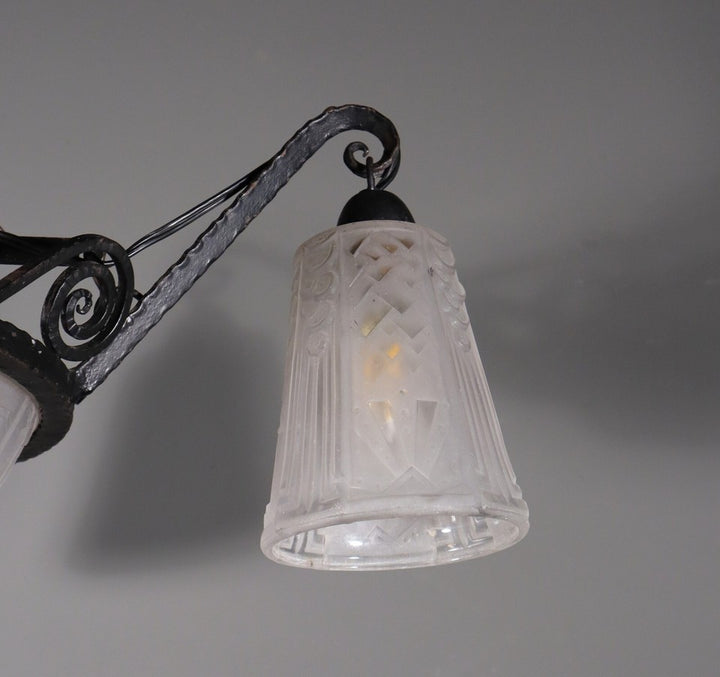 ミューラー兄弟 アンティーク フレンチアールデコ シャンデリア