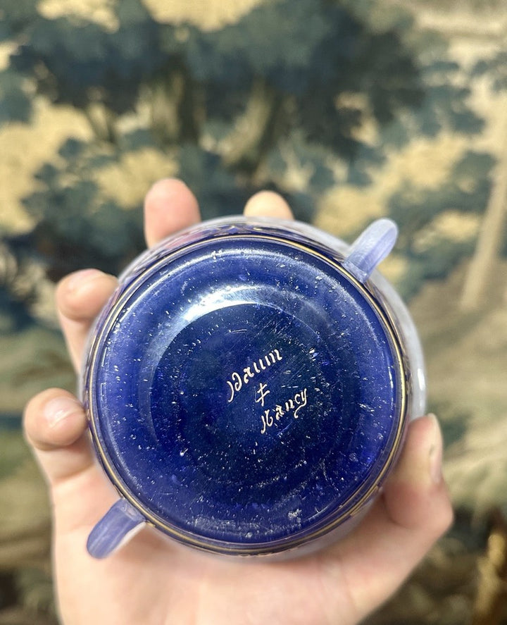 ドーム兄弟 （ドームナンシー）フクシアの花のポット　アールヌーボー花瓶