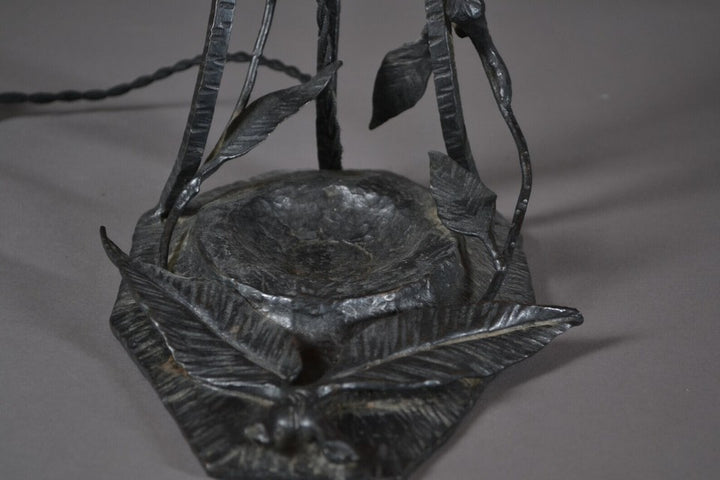 ドーム兄弟 アールデコ 1925年製 錬鉄製ランプ ドーム・ナンシー テーブル ライト