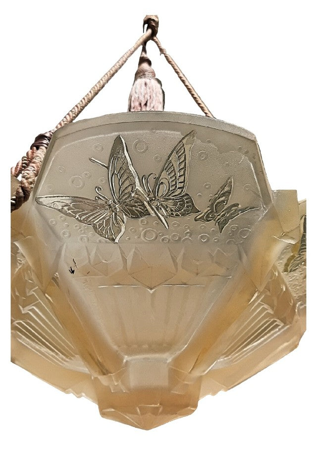 ミューラー兄弟 アールデコ ペンダント ライト ヴィンテージ オリジナル フランス 1930年代