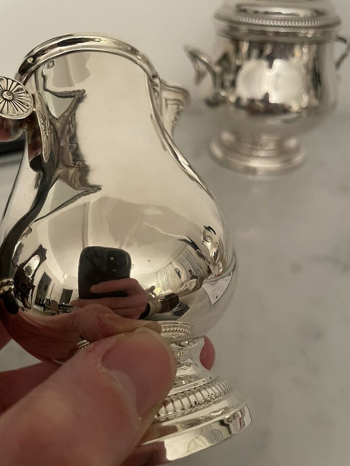 スターリングシルバー 銀無垢 ティー＆コーヒーセット テタール・フレール ミネルヴァ ルイ16世様式