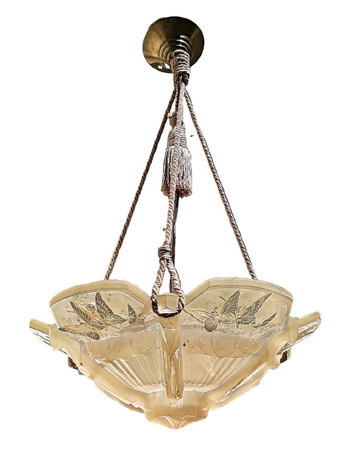 ミューラー兄弟 アールデコ ペンダント ライト ヴィンテージ オリジナル フランス 1930年代