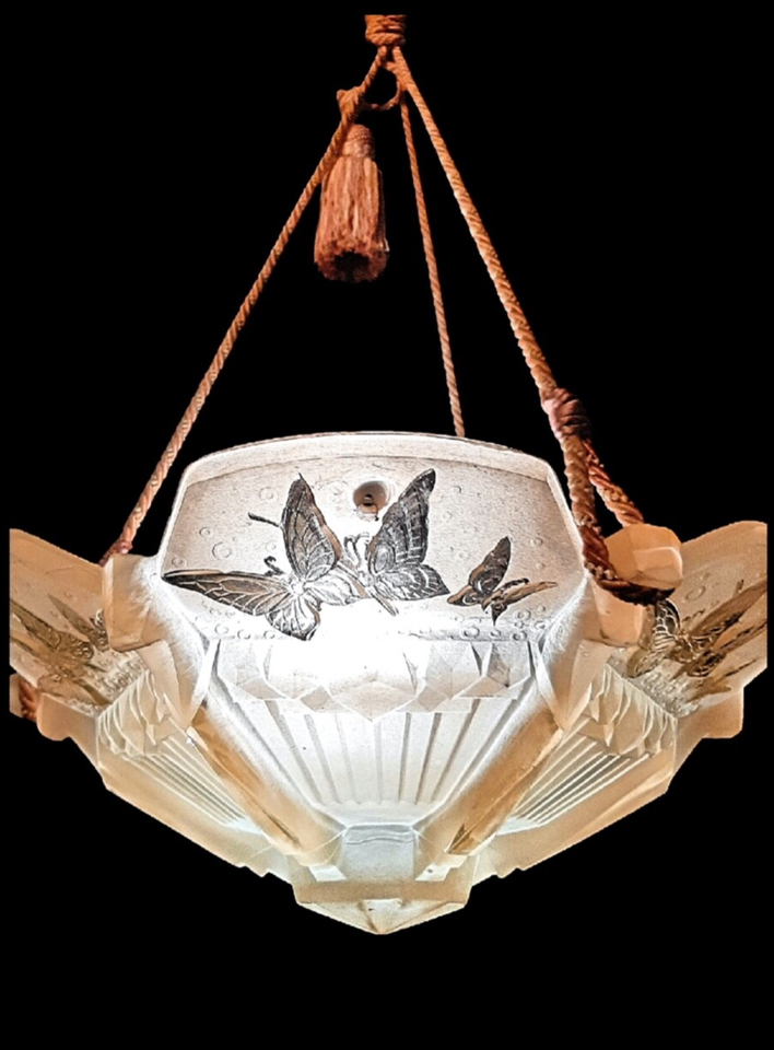 ミューラー兄弟 アールデコ ペンダント ライト ヴィンテージ オリジナル フランス 1930年代