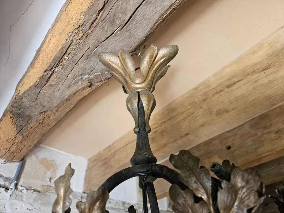 ミューラー兄弟 豹の型押しガラスシャンデリア