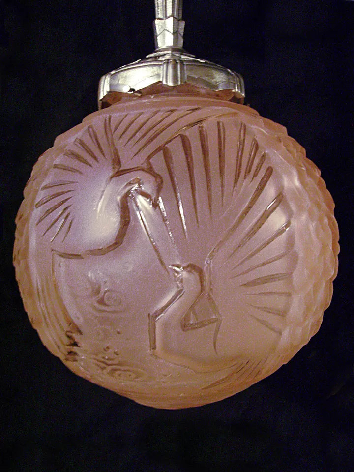 メイデナー&ミューラー兄弟 アールデコ調吊り下げ式天井ランプ