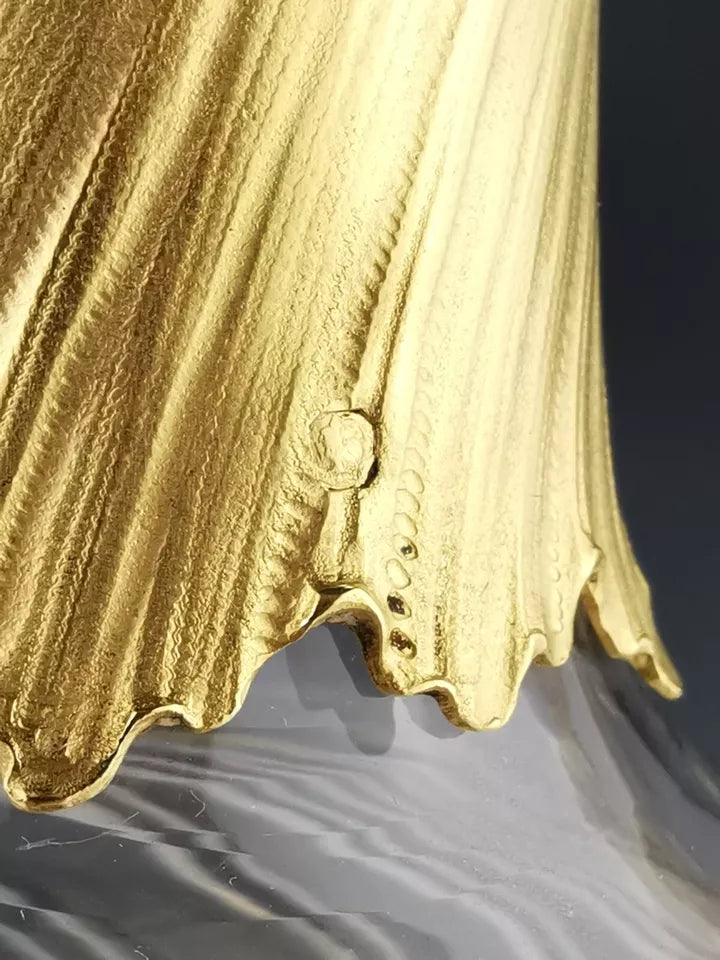 オディオ クリスタルと金銀細工のカラフェセット　ロココ様式