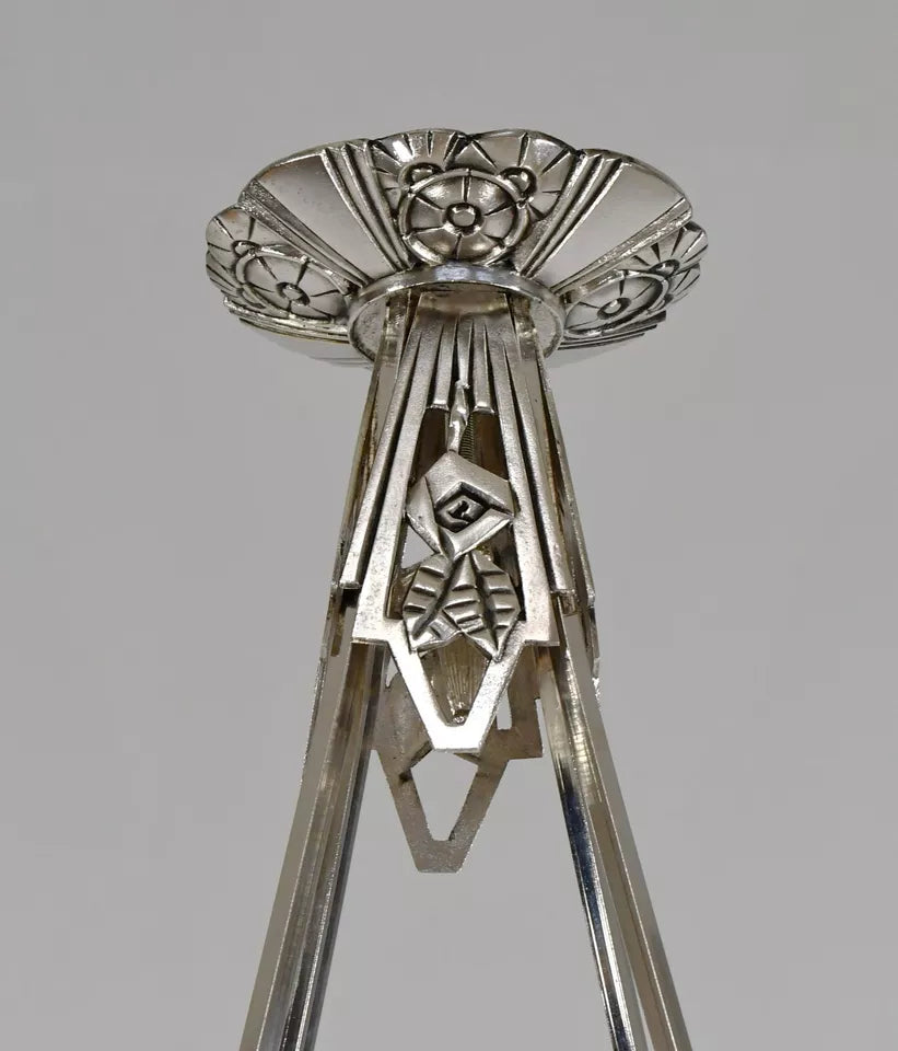 M. MODEL Cristalleries de Verdun フランス製 アールデコ シャンデリア 1930年代