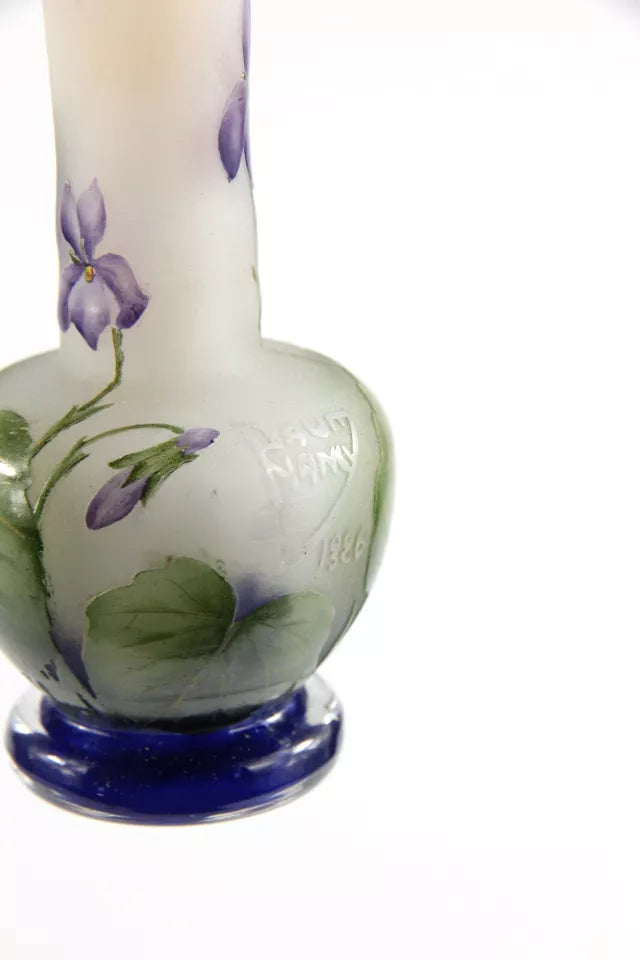 ドーム兄弟（ドームナンシー）スミレの花が描かれた花瓶