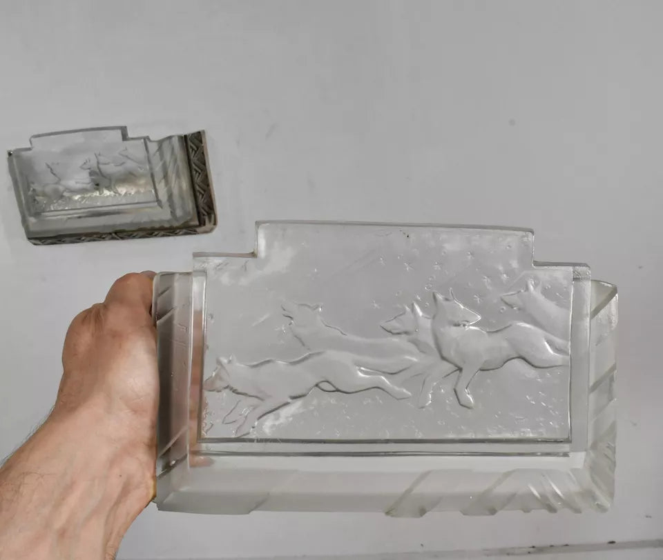 ミューラー兄弟 フランス アールデコ調の希少なペアウォールランプ