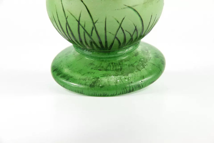 ドーム兄弟（ドームナンシー）四季を感じる湖畔の風景が描かれた花瓶