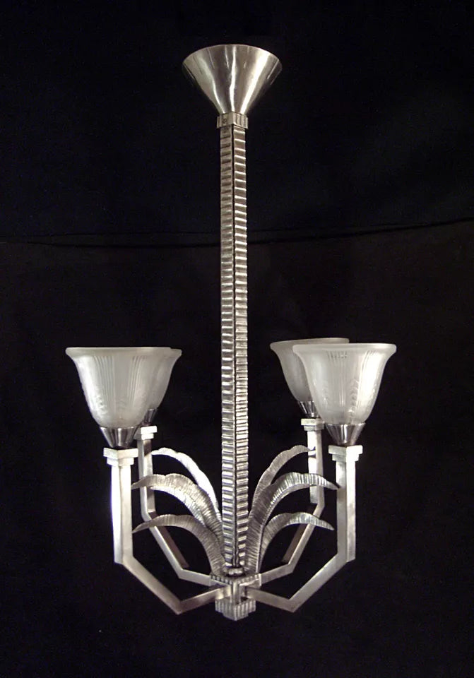 フルネット & ミューラー兄弟 チューリップランプ  シャンデリア