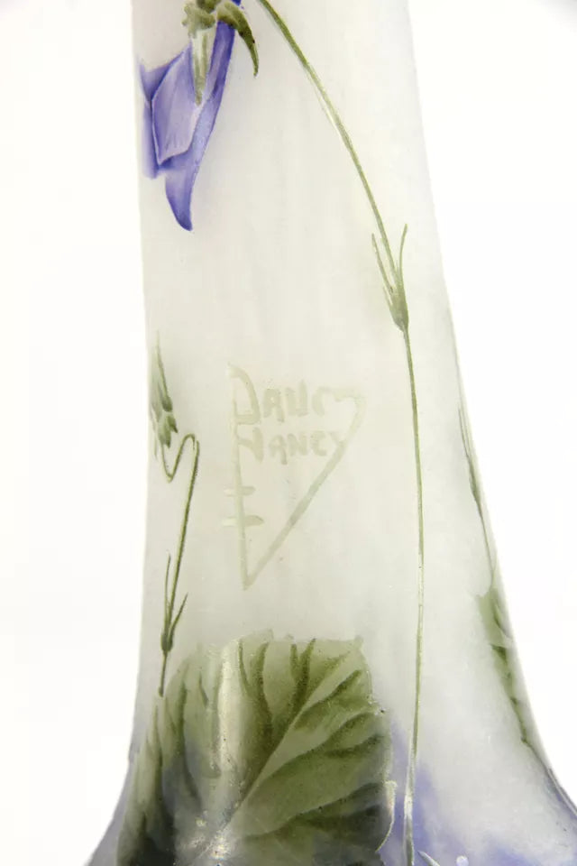 ドーム兄弟（ドームナンシー）スミレの花が描かれた中型花瓶