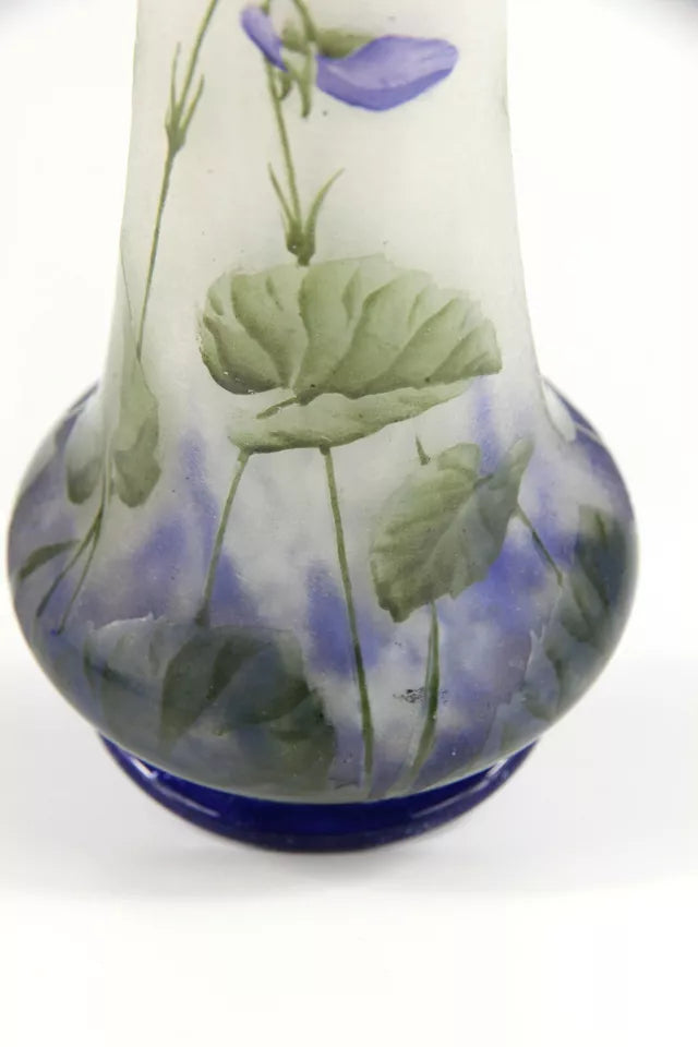 ドーム兄弟（ドームナンシー）スミレの花が描かれた中型花瓶