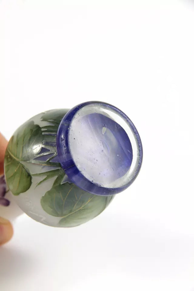 ドーム兄弟（ドームナンシー）スミレの花が描かれた花瓶