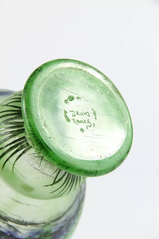 ドーム兄弟（ドームナンシー）四季を感じる湖畔の風景が描かれた花瓶