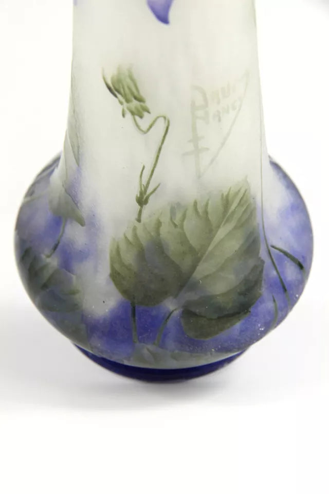 ドーム兄弟（ドームナンシー）スミレの花が描かれた中型花瓶