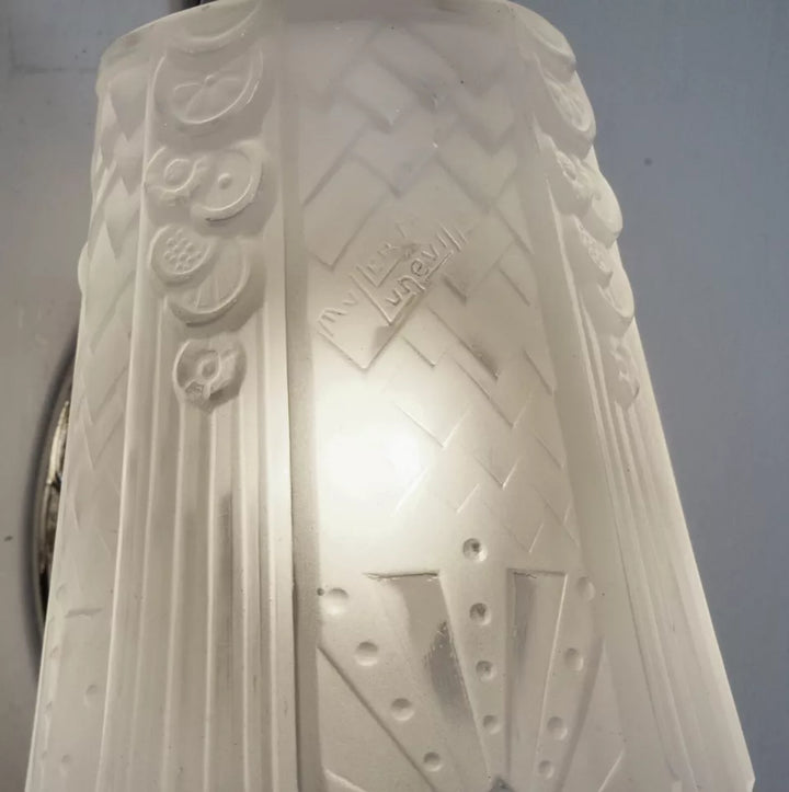 M.Hudry（マルセルウードリー） & ミューラー兄弟 フランス製 アールデコ ウォールランプ ペア 1925〜1930年製