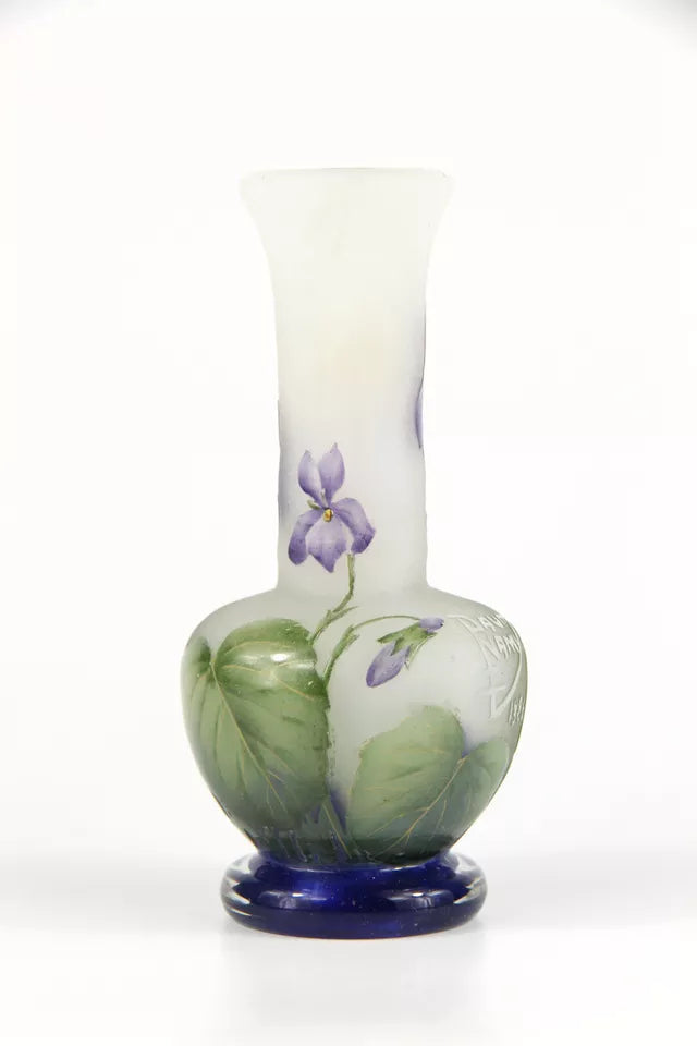 ドーム兄弟（ドームナンシー）スミレの花が描かれた花瓶
