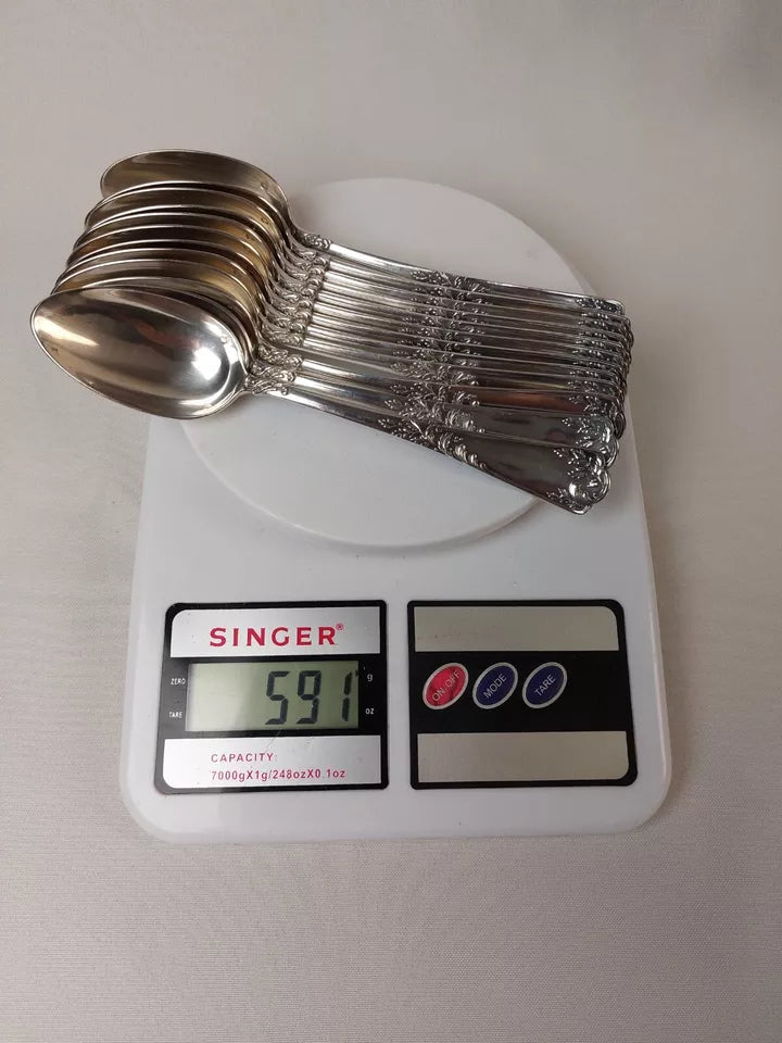 ピュイフォルカ 純銀製ミネルヴァデザートセット（24点）「ルイ15世」様式と専用ケース付き