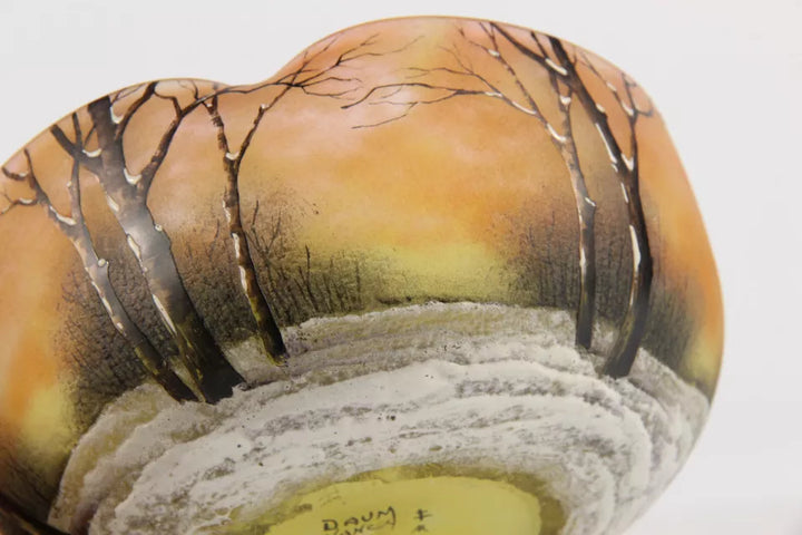 ドーム兄弟（ドームナンシー）冬景色が描かれた小鉢