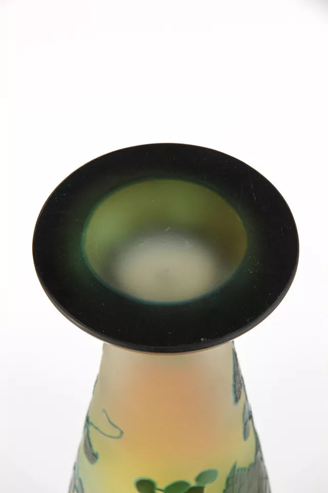 エミールガレ 野葡萄が描かれた花瓶 – アンティークテーブルウェア エミールガレ 野葡萄が描かれた花瓶 – アンティークテーブルウェア