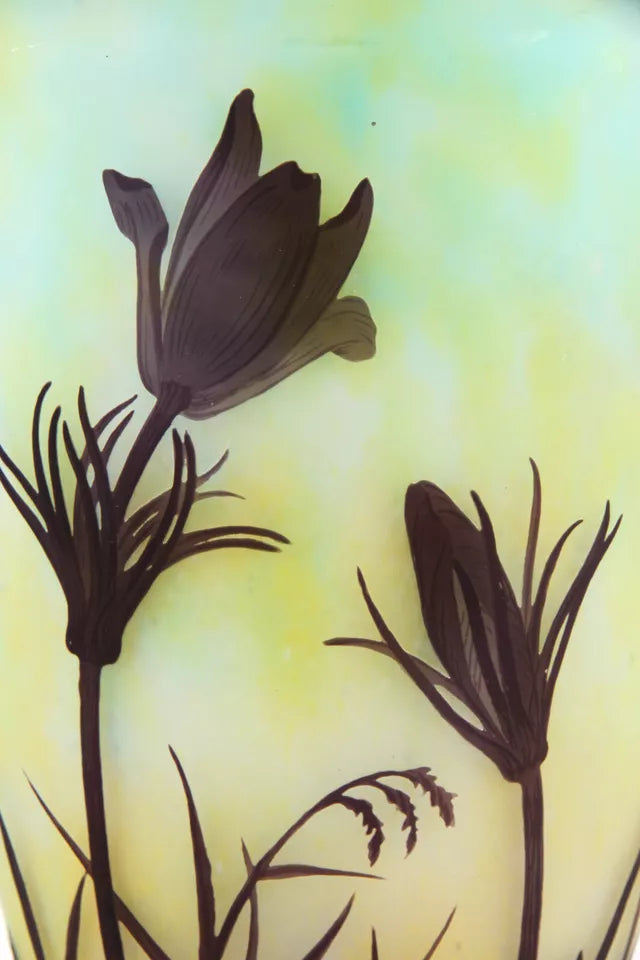 ドーム兄弟（ドームナンシー）クチナシの花が描かれた花瓶