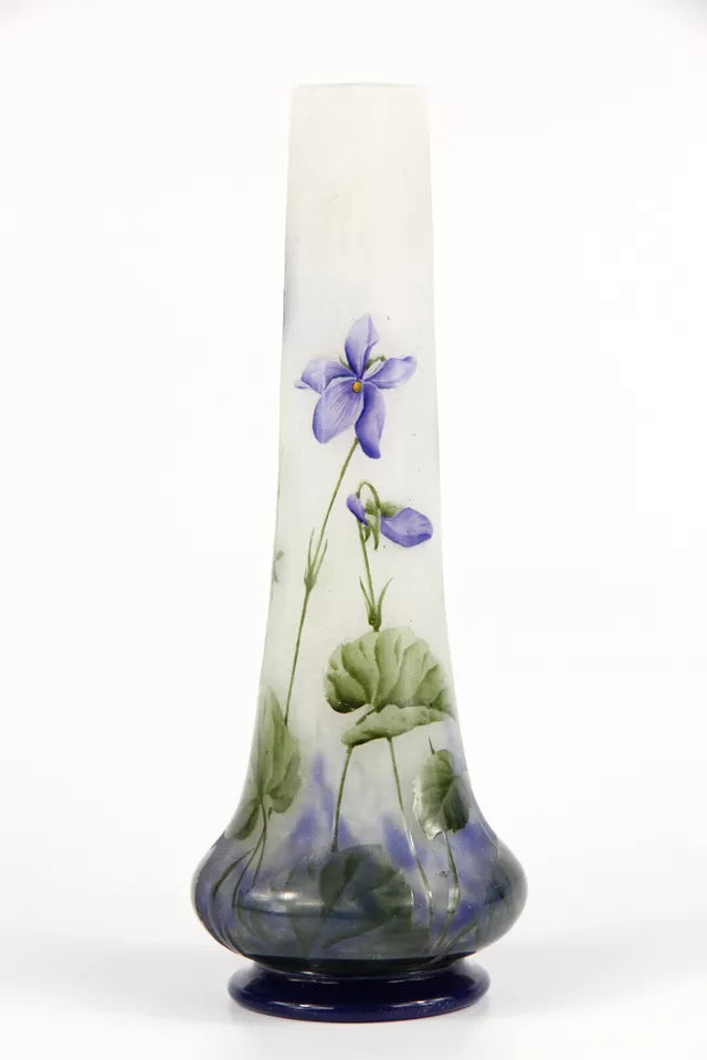 ドーム兄弟（ドームナンシー）スミレの花が描かれた中型花瓶