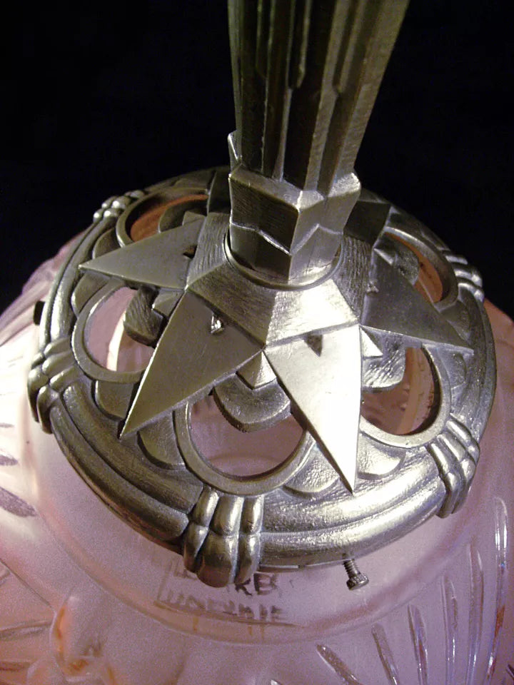 メイデナー&ミューラー兄弟 アールデコ調吊り下げ式天井ランプ