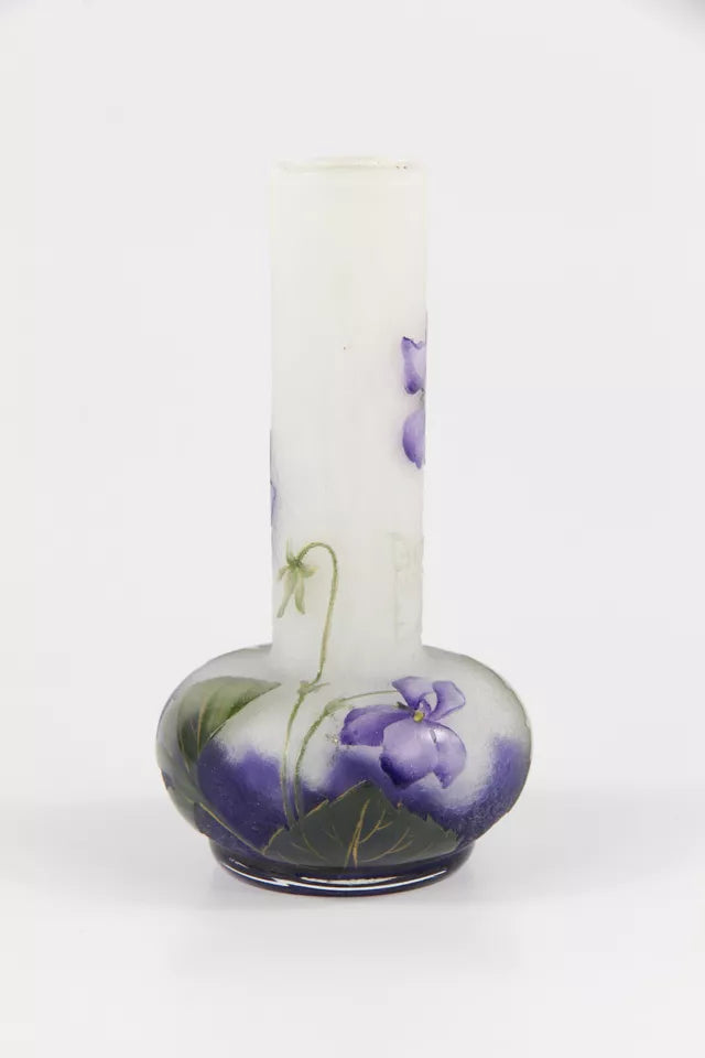 ドーム兄弟（ドームナンシー）スミレの花が描かれた花瓶