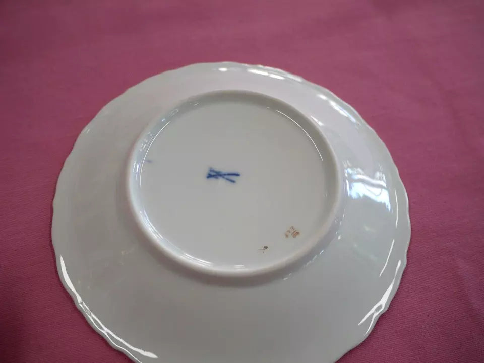 マイセン食器/カップ カラフルな花柄のコーヒー＆ティーセット エッグシェル 12人用 42点セット