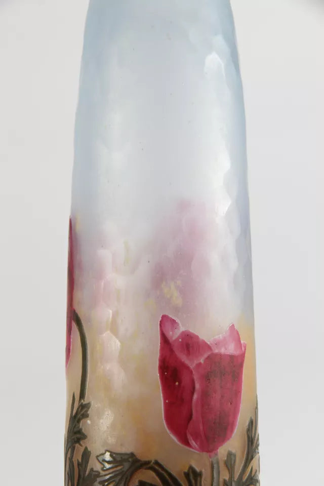 ドーム兄弟（ドームナンシー）ポピーの花が描かれた花瓶