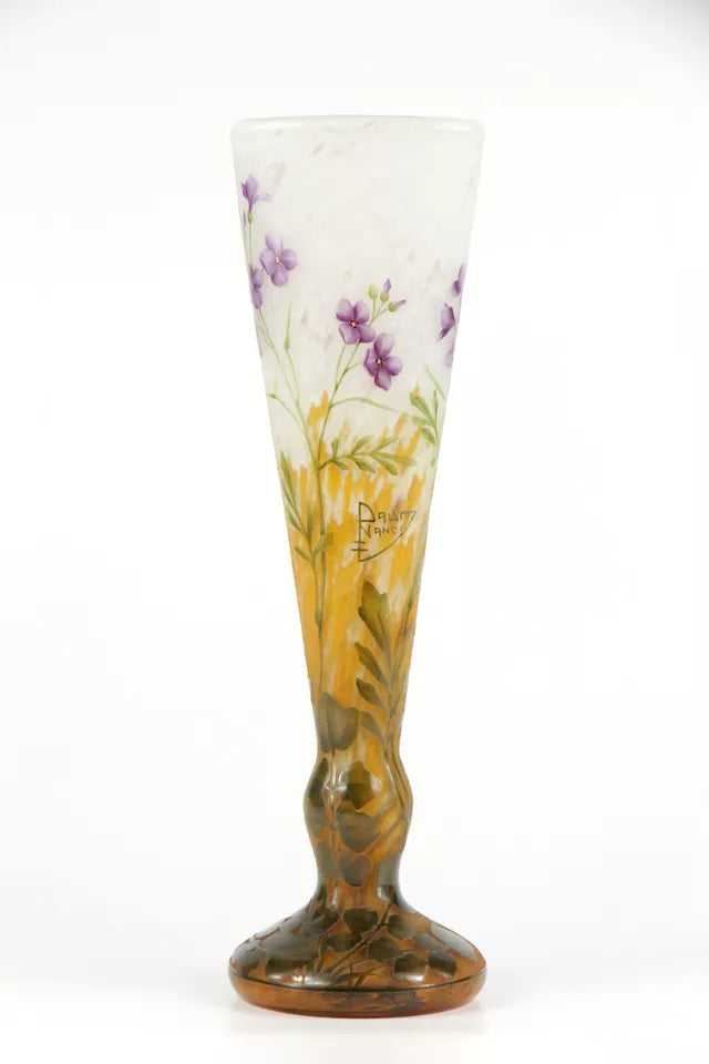 ドーム兄弟（ドームナンシー）大根の花が描かれた花瓶