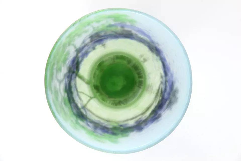 ドーム兄弟（ドームナンシー）四季を感じる湖畔の風景が描かれた花瓶