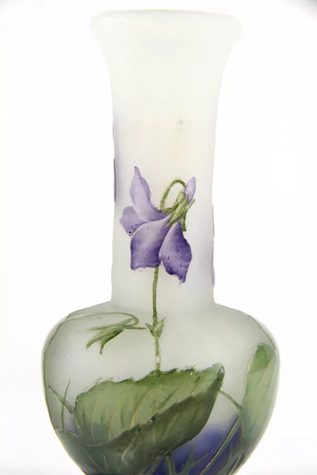 ドーム兄弟（ドームナンシー）スミレの花が描かれた花瓶