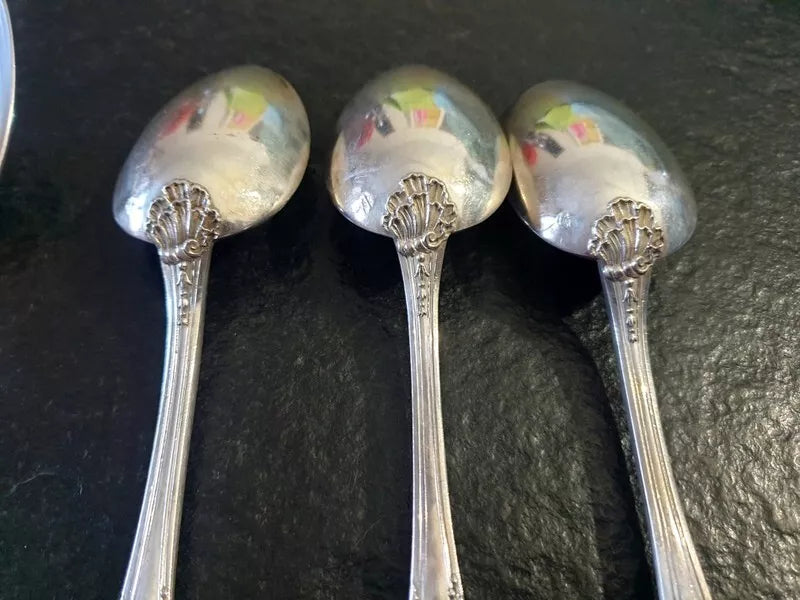 ピュイフォルカ製 純銀テーブルスプーン 12本セット ポンパドールモデル