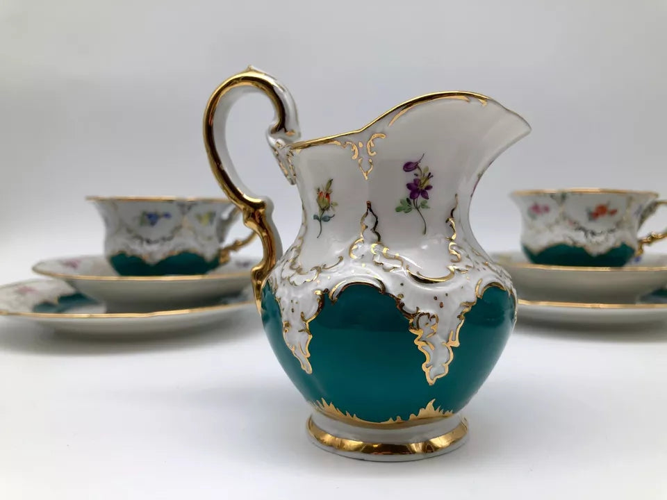 マイセン食器/カップ（セットシリーズ） Bフォーム ロシアングリーンと