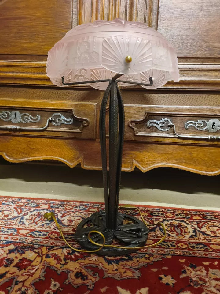 ミューラー兄弟 アールデコテーブルランプ 1925～1930年代