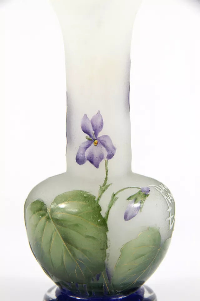 ドーム兄弟（ドームナンシー）スミレの花が描かれた花瓶