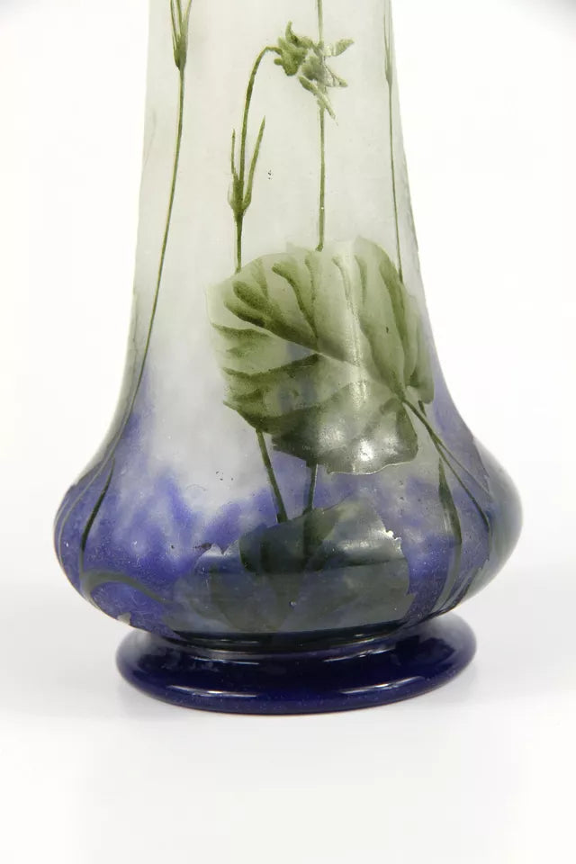 ドーム兄弟（ドームナンシー）スミレの花が描かれた中型花瓶