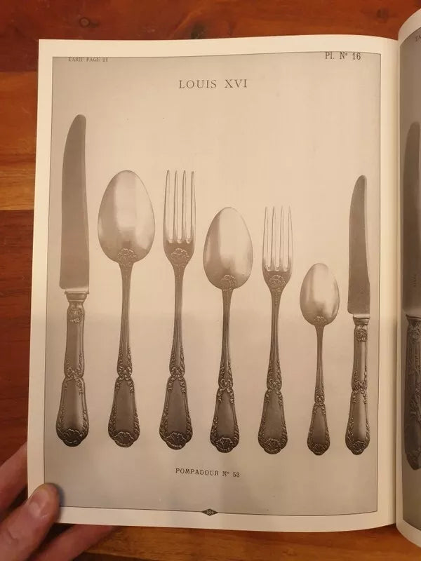 ピュイフォルカ 純銀アントルメ（デザート用）スプーン 12本セット (Mサイズ） ポンパドールモデル