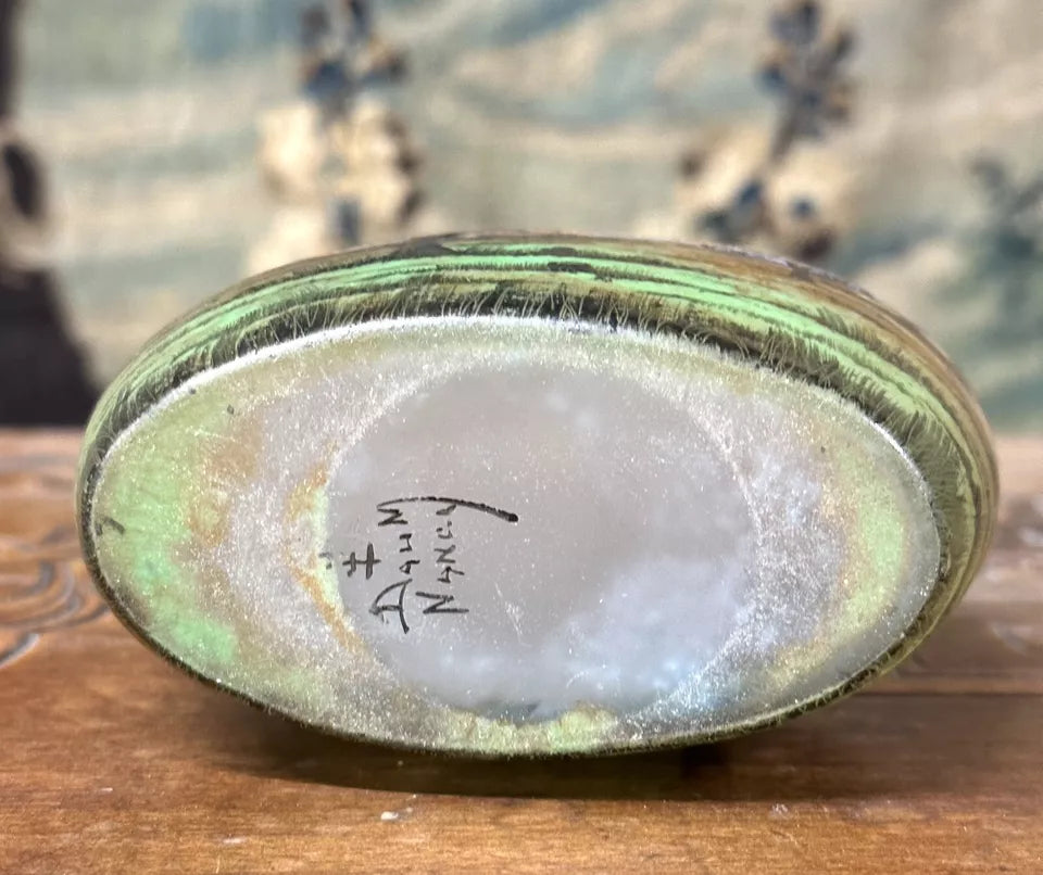 ドーム兄弟（ドームナンシー）平原と山々の風景が描かれた秋景色の花瓶