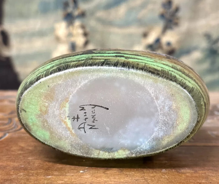 ドーム兄弟（ドームナンシー）平原と山々の風景が描かれた秋景色の花瓶